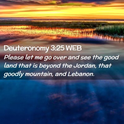 Picture 02 - Deuteronomy 3:25 WEB - Please let me go over and see the good land that - Bible Verse Picture