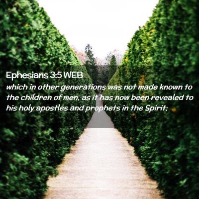 Picture 02 - Ephesians 3:5 WEB - which in other generations was not made known to - Bible Verse Picture