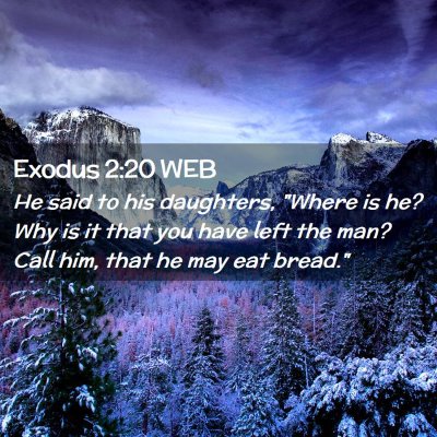 Picture 02 - Exodus 2:20 WEB - He said to his daughters, 