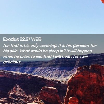 Picture 02 - Exodus 22:27 WEB - for that is his only covering, it is his garment - Bible Verse Picture