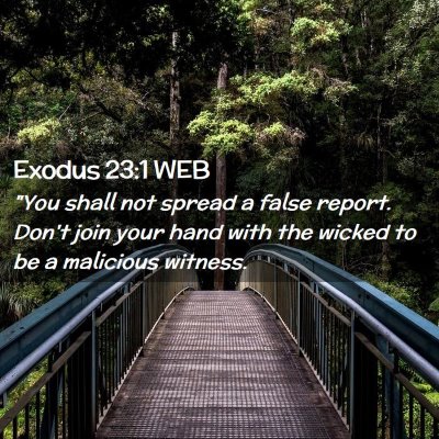 Picture 02 - Exodus 23:1 WEB - 