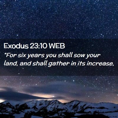 Picture 02 - Exodus 23:10 WEB - 