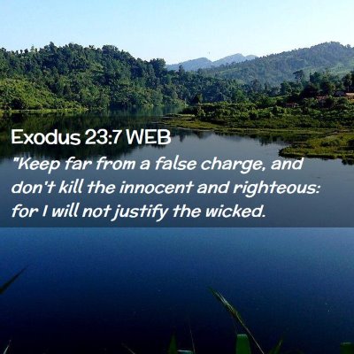 Picture 02 - Exodus 23:7 WEB - 