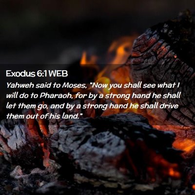 Picture 02 - Exodus 6:1 WEB - Yahweh said to Moses, 