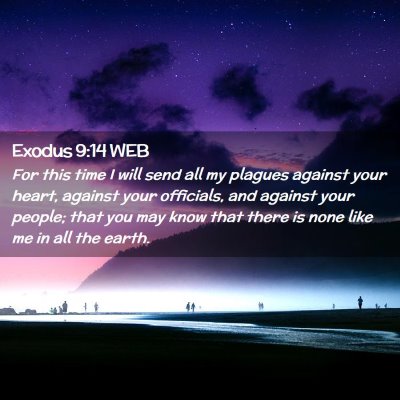 Picture 02 - Exodus 9:14 WEB - For this time I will send all my plagues against - Bible Verse Picture