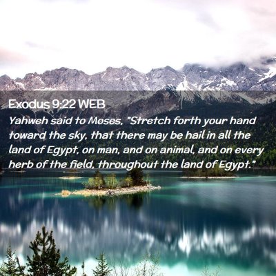 Picture 02 - Exodus 9:22 WEB - Yahweh said to Moses, 