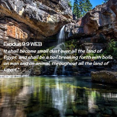 Picture 02 - Exodus 9:9 WEB - It shall become small dust over all the land of - Bible Verse Picture