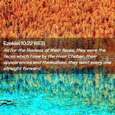Picture 02 - Ezekiel 10:22 WEB - As for the likeness of their faces, they were the - Bible Verse Picture