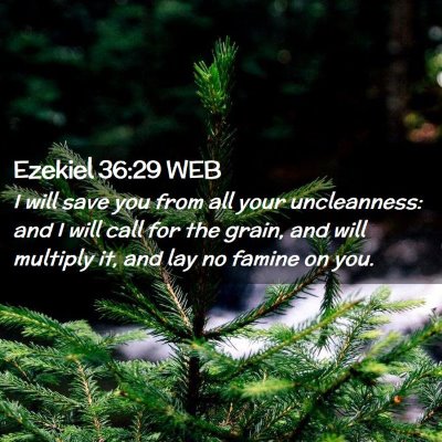 Picture 02 - Ezekiel 36:29 WEB - I will save you from all your uncleanness: and I - Bible Verse Picture