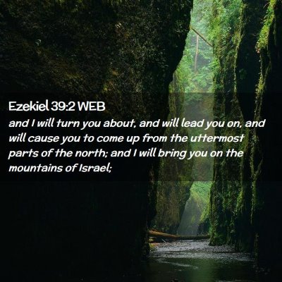 Picture 02 - Ezekiel 39:2 WEB - and I will turn you about, and will lead you on, - Bible Verse Picture