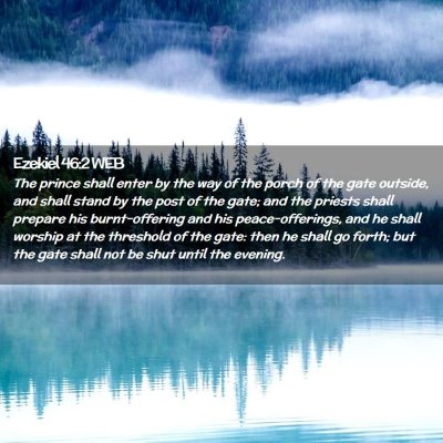 Picture 02 - Ezekiel 46:2 WEB - The prince shall enter by the way of the porch of - Bible Verse Picture