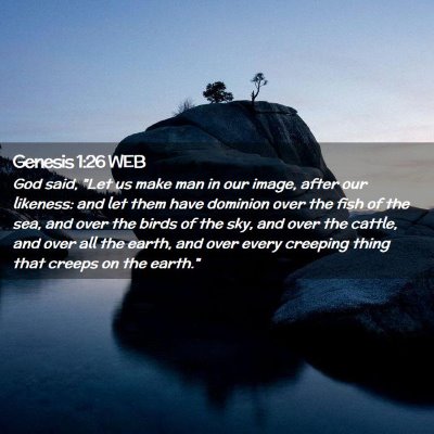 Picture 02 - Genesis 1:26 WEB - God said, 