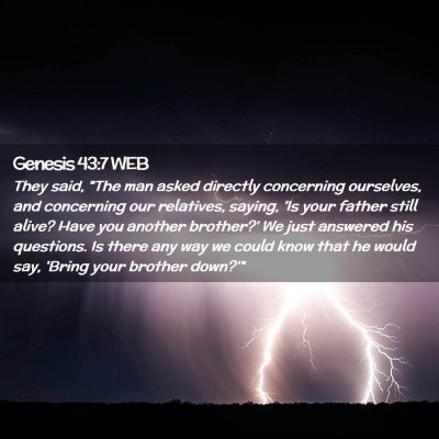 Picture 02 - Genesis 43:7 WEB - They said, 