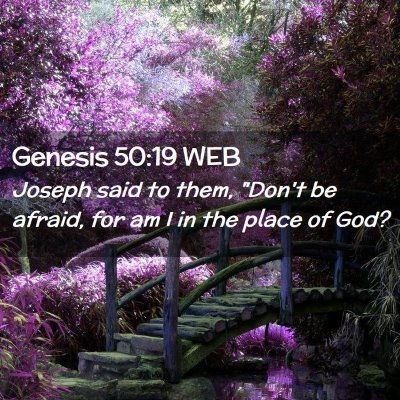 Picture 02 - Genesis 50:19 WEB - Joseph said to them, 