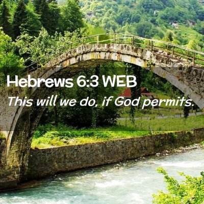 Picture 02 - Hebrews 6:3 WEB - This will we do, if God - Bible Verse Picture