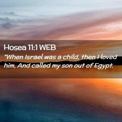 Picture 02 - Hosea 11:1 WEB - 