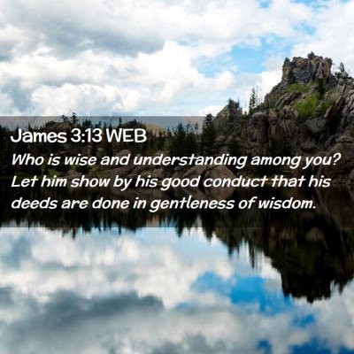Picture 02 - James 3:13 WEB - Who is wise and understanding among you? Let him - Bible Verse Picture