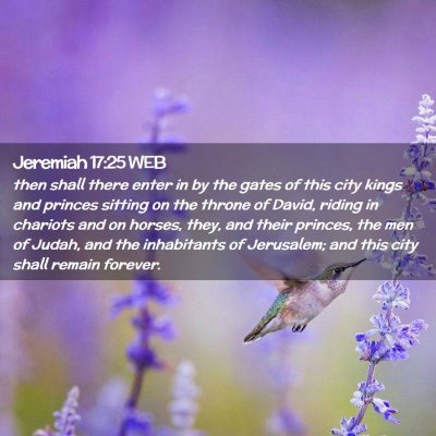 Picture 02 - Jeremiah 17:25 WEB - then shall there enter in by the gates of this - Bible Verse Picture