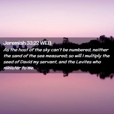 Picture 02 - Jeremiah 33:22 WEB - As the host of the sky can't be numbered, neither - Bible Verse Picture