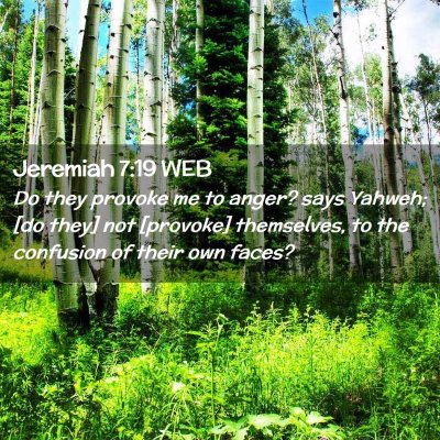Picture 02 - Jeremiah 7:19 WEB - Do they provoke me to anger? says Yahweh; [do - Bible Verse Picture