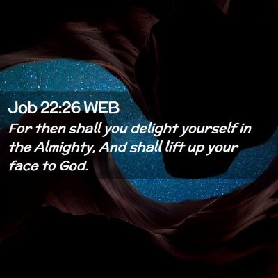 Picture 02 - Job 22:26 WEB - For then shall you delight yourself in the - Bible Verse Picture