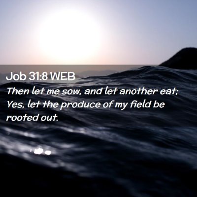 Picture 02 - Job 31:8 WEB - Then let me sow, and let another eat; Yes, let - Bible Verse Picture