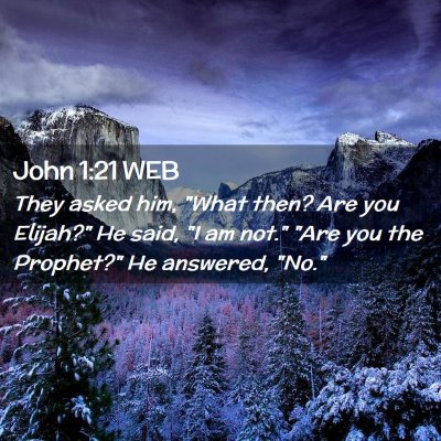 Picture 02 - John 1:21 WEB - They asked him, 