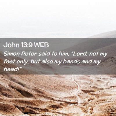 Picture 02 - John 13:9 WEB - Simon Peter said to him, 