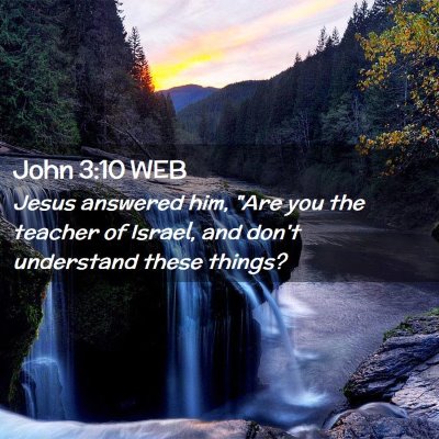 Picture 02 - John 3:10 WEB - Jesus answered him, 