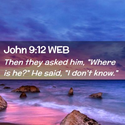 Picture 02 - John 9:12 WEB - Then they asked him, 
