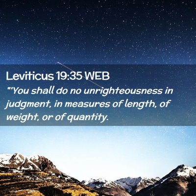 Picture 02 - Leviticus 19:35 WEB - 