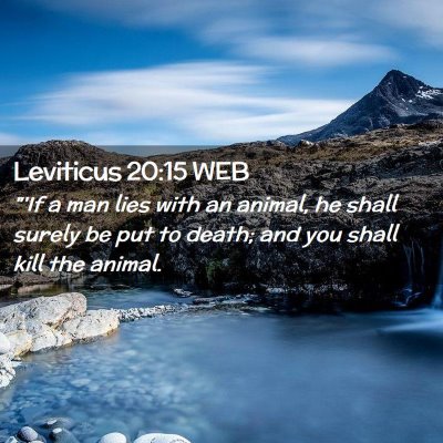 Picture 02 - Leviticus 20:15 WEB - 