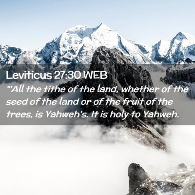 Picture 02 - Leviticus 27:30 WEB - 