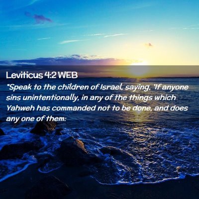 Picture 02 - Leviticus 4:2 WEB - 
