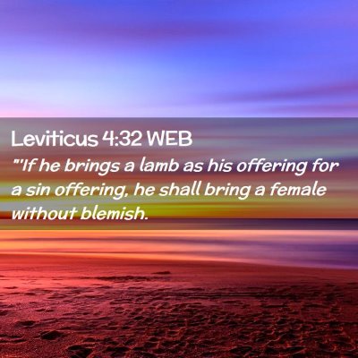 Picture 02 - Leviticus 4:32 WEB - 