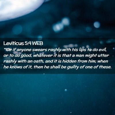 Picture 02 - Leviticus 5:4 WEB - 