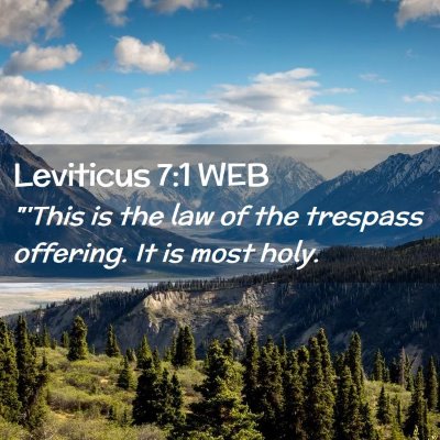 Picture 02 - Leviticus 7:1 WEB - 
