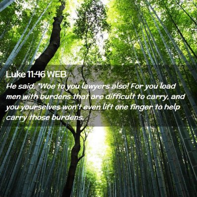 Picture 02 - Luke 11:46 WEB - He said, 