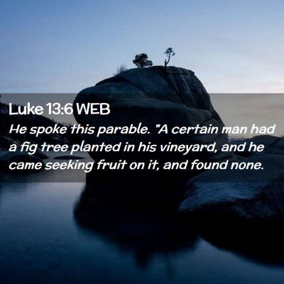 Picture 02 - Luke 13:6 WEB - He spoke this parable. 