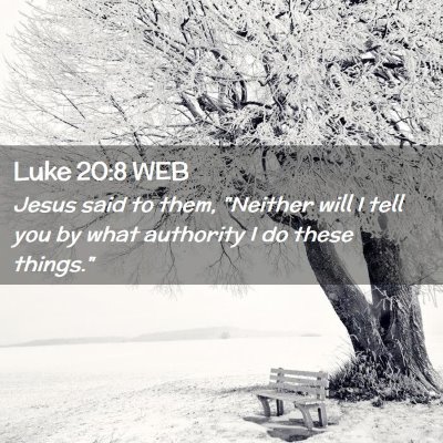 Picture 02 - Luke 20:8 WEB - Jesus said to them, 