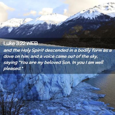 Picture 02 - Luke 3:22 WEB - and the Holy Spirit descended in a bodily form as - Bible Verse Picture