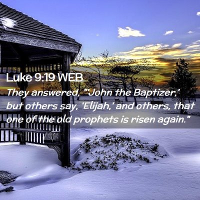 Picture 02 - Luke 9:19 WEB - They answered, 