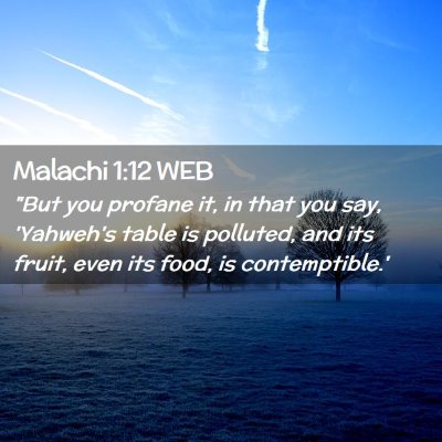 Picture 02 - Malachi 1:12 WEB - 