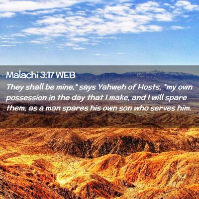 Picture 02 - Malachi 3:17 WEB - They shall be mine,