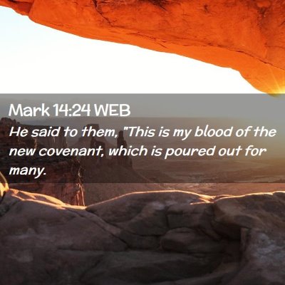 Picture 02 - Mark 14:24 WEB - He said to them, 