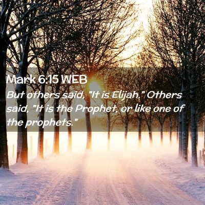 Picture 02 - Mark 6:15 WEB - But others said, 