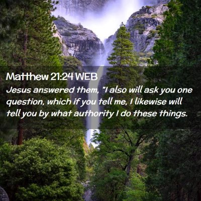 Picture 02 - Matthew 21:24 WEB - Jesus answered them, 