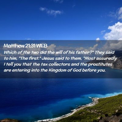 Picture 02 - Matthew 21:31 WEB - Which of the two did the will of his father?