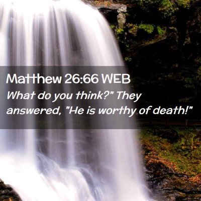 Picture 02 - Matthew 26:66 WEB - What do you think?
