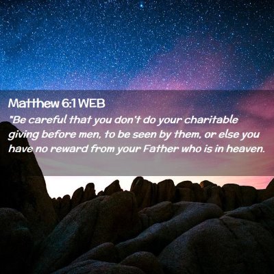 Picture 02 - Matthew 6:1 WEB - 